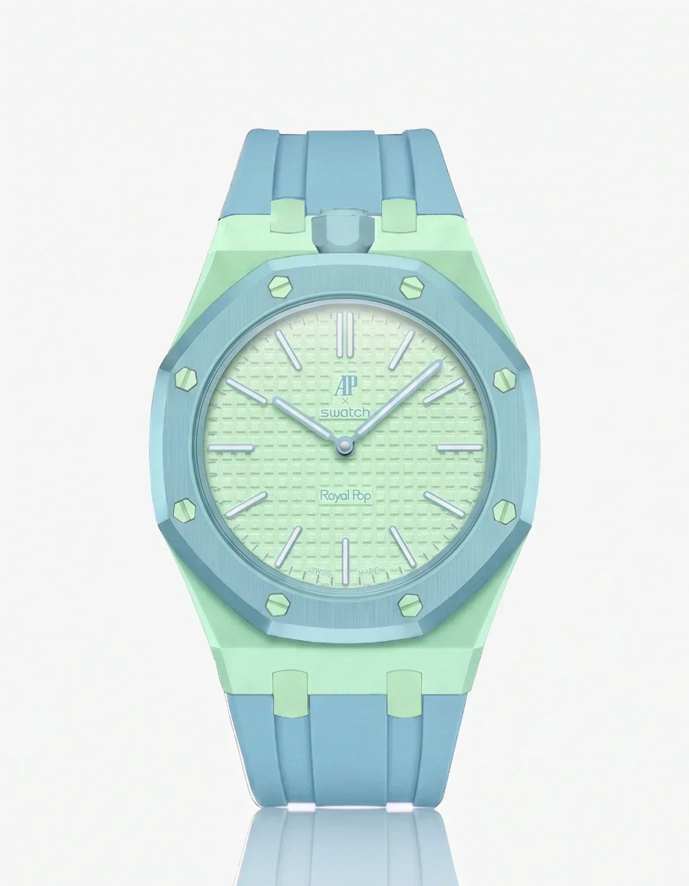 Silicone Strap & Case Royal Pop Blaue Acht(Customize Colors)