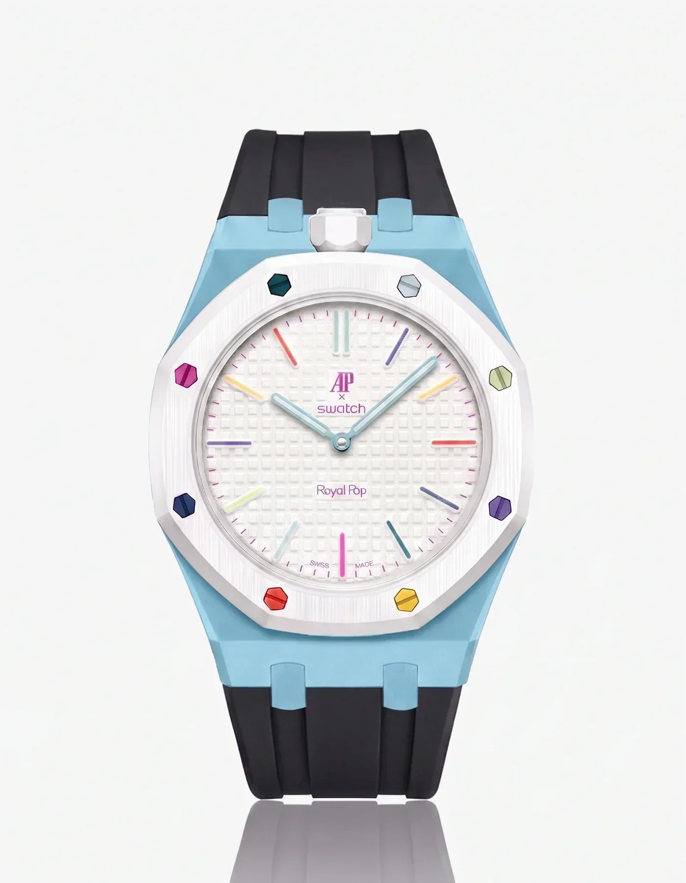 Silicone Strap & Case Royal Pop Huit Blanc(Customize Colors)