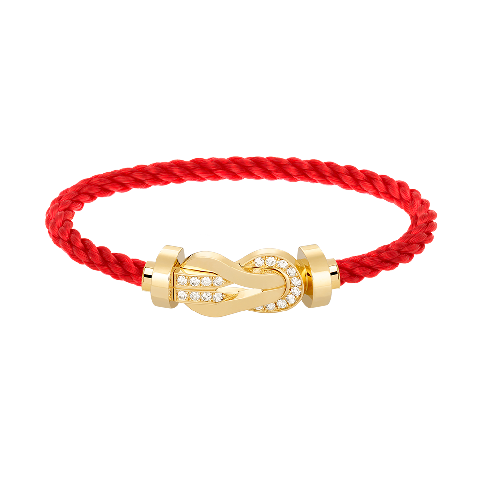 [Eternal Jewelry]CHANCE LARGE 8 FIGURE BUCKLE HALF DIAMOND BRACELET GOLD