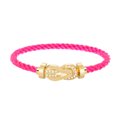 [Eternal Jewelry]CHANCE LARGE 8 FIGURE BUCKLE HALF DIAMOND BRACELET GOLD