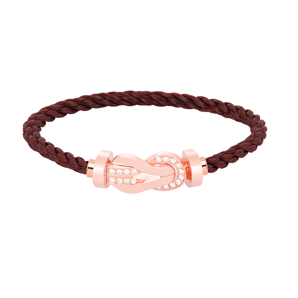 [Eternal Jewelry]CHANCE LARGE 8 FIGURE BUCKLE HALF DIAMOND BRACELET ROSE GOLD