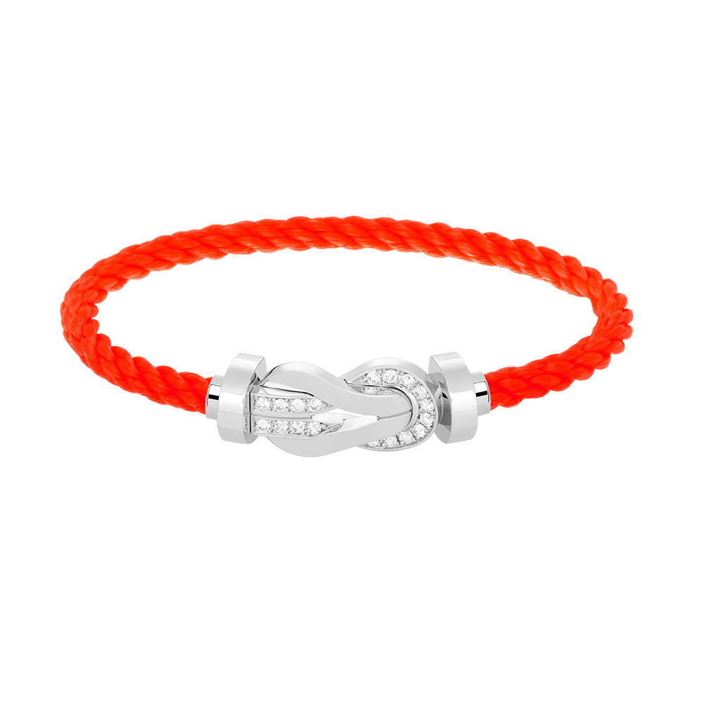 [Eternal Jewelry]CHANCE LARGE 8 FIGURE BUCKLE HALF DIAMOND BRACELET SILVER