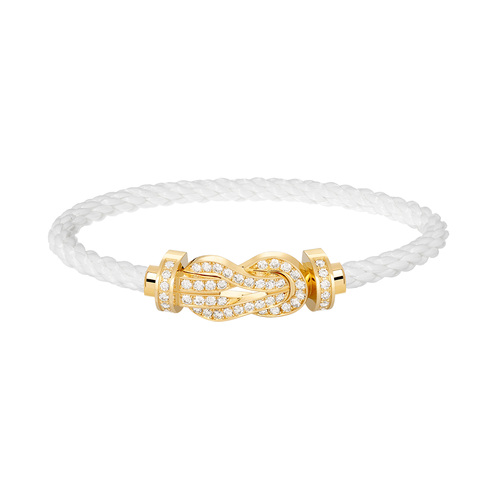 [Eternal Jewelry]CHANCE LARGE 8 FIGURE BUCKLE FULLDIAMOND BRACELET GOLD
