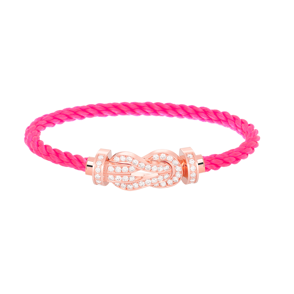 [Eternal Jewelry]CHANCE LARGE 8 FIGURE BUCKLE FULL DIAMOND BRACELET ROSE GOLD