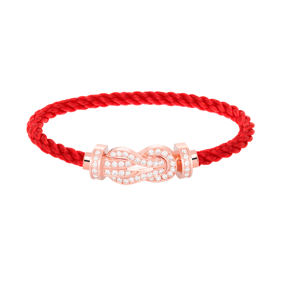 [Eternal Jewelry]CHANCE LARGE 8 FIGURE BUCKLE FULL DIAMOND BRACELET ROSE GOLD