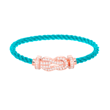 [Eternal Jewelry]CHANCE LARGE 8 FIGURE BUCKLE FULL DIAMOND BRACELET ROSE GOLD