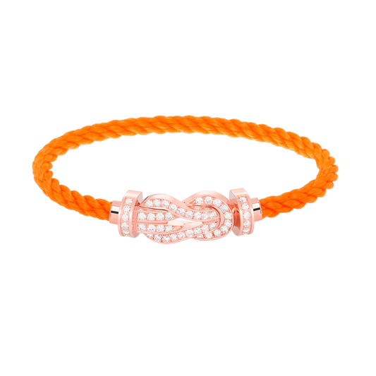[Eternal Jewelry]CHANCE LARGE 8 FIGURE BUCKLE FULL DIAMOND BRACELET ROSE GOLD