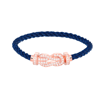 [Eternal Jewelry]CHANCE LARGE 8 FIGURE BUCKLE FULL DIAMOND BRACELET ROSE GOLD