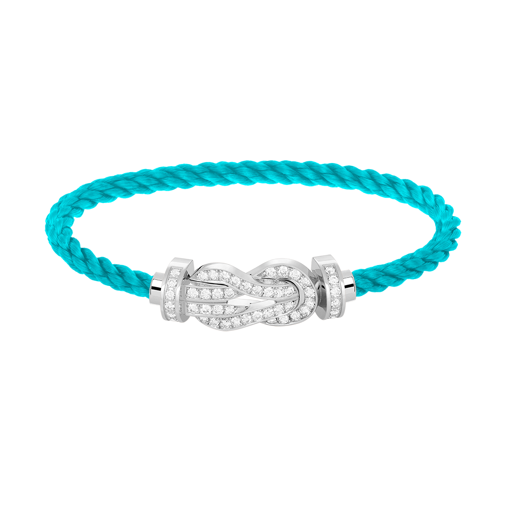 [Eternal Jewelry]CHANCE LARGE 8 FIGURE BUCKLE FULL DIAMOND BRACELET SILVER