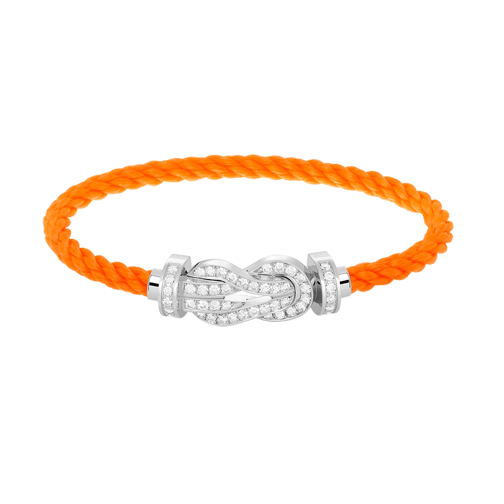[Eternal Jewelry]CHANCE LARGE 8 FIGURE BUCKLE FULL DIAMOND BRACELET SILVER