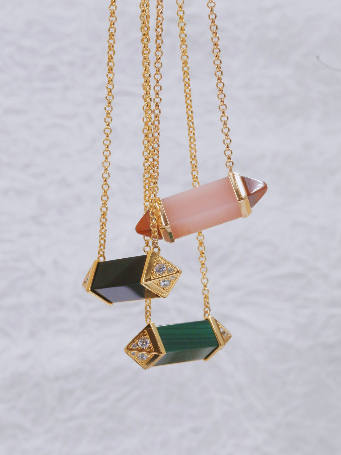 ¡®Eternal Jewelry¡¯Color Stone Bar Pendant Necklace