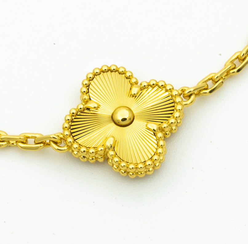[Eternal Jewelry] CLOVER 5 MOTIF LASER BRACELET COLLECTION