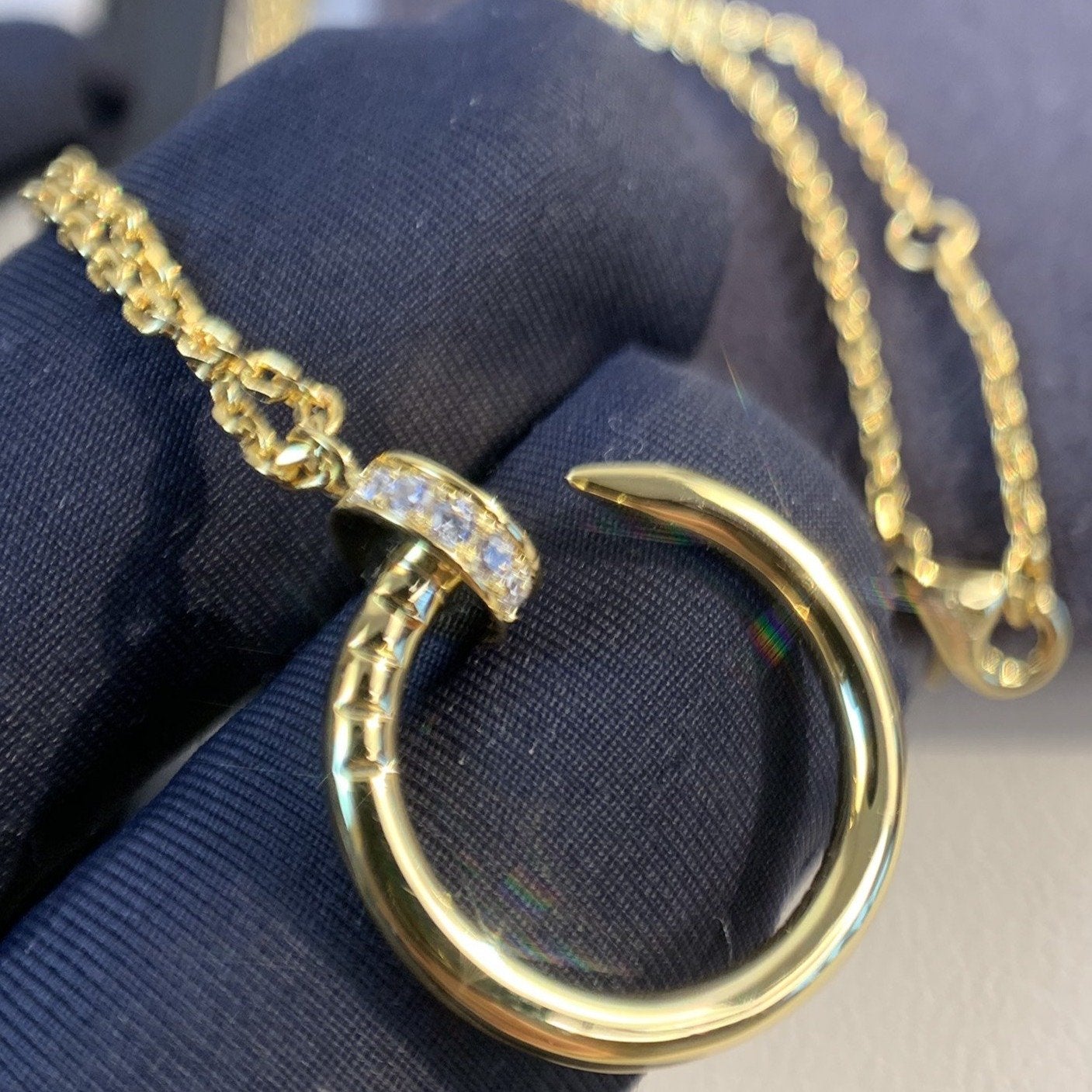 [Eternal Jewelry]JUSTE NECKLACE GOLD DIAMONDS