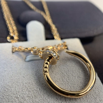 [Eternal Jewelry]JUSTE NECKLACE PINK GOLD DIAMONDS