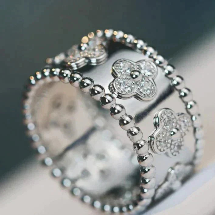 [Eternal Jewelry]CLOVER KALEIDOSCOPE RING 10MM