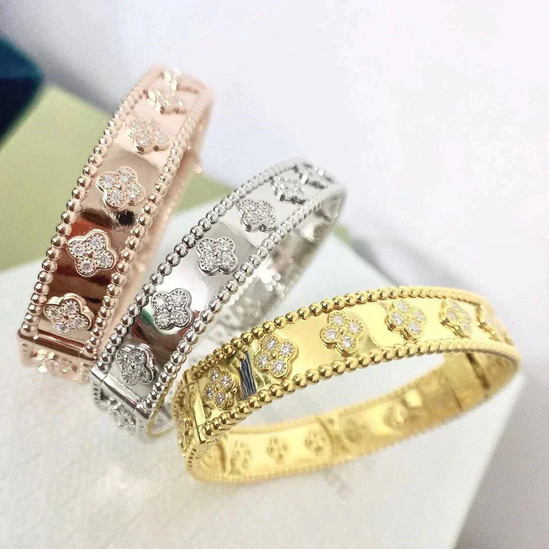 [Eternal Jewelry]CLOVER BRACELET 8MM DIAMONDS