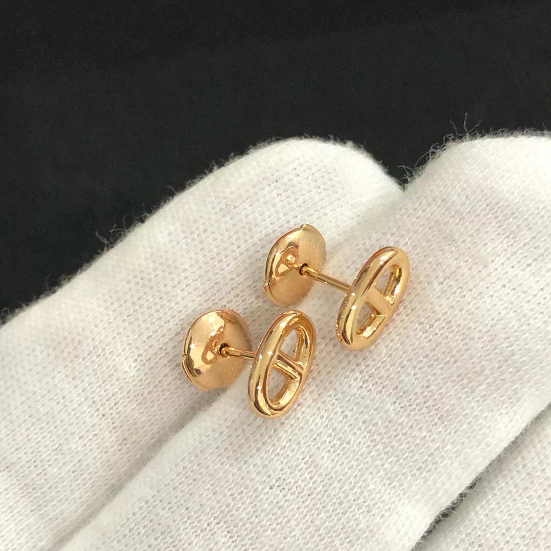 [Eternal Jewelry]CHAINE SMALL EARRINGS GOLD AND SILVER