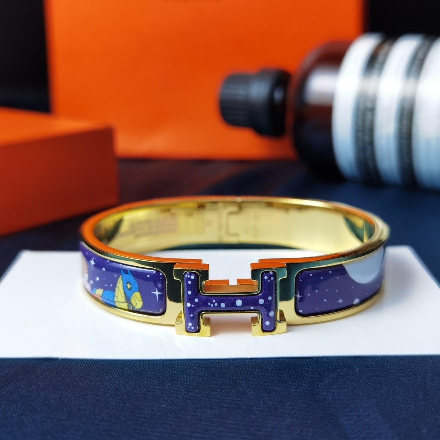 [Eternal Jewelry]H STAR AND MOON BRACELET 12MM
