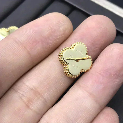[Eternal Jewelry]CLOVER MINI 9.5MM LASER EARRINGS