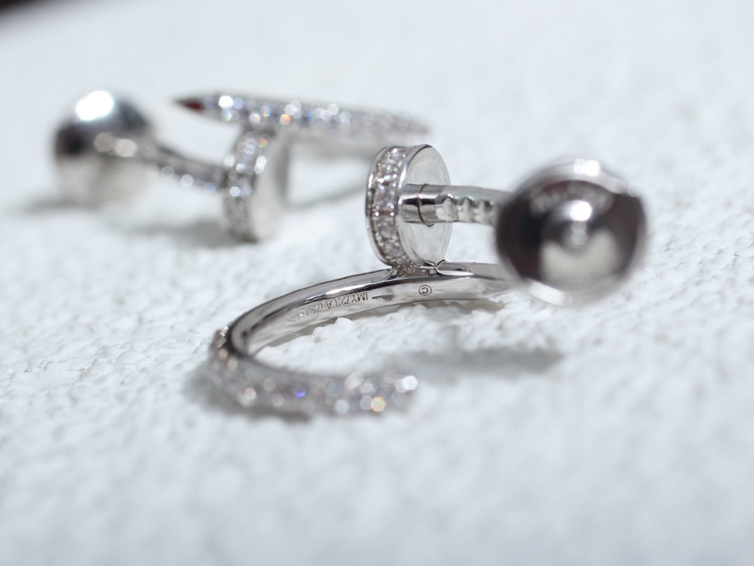 [Eternal Jewelry]JUSTE EARRINGS 12.75MM SILVER DIAMOND