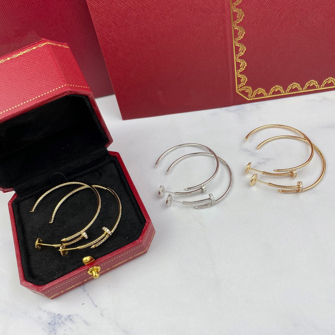 [Eternal Jewelry]JUSTE EARRINGS FULL DIAMONDS 1.8MM