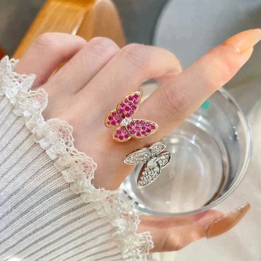 [Eternal Jewelry]TWIN BUTTERFLY DIAMOND RING