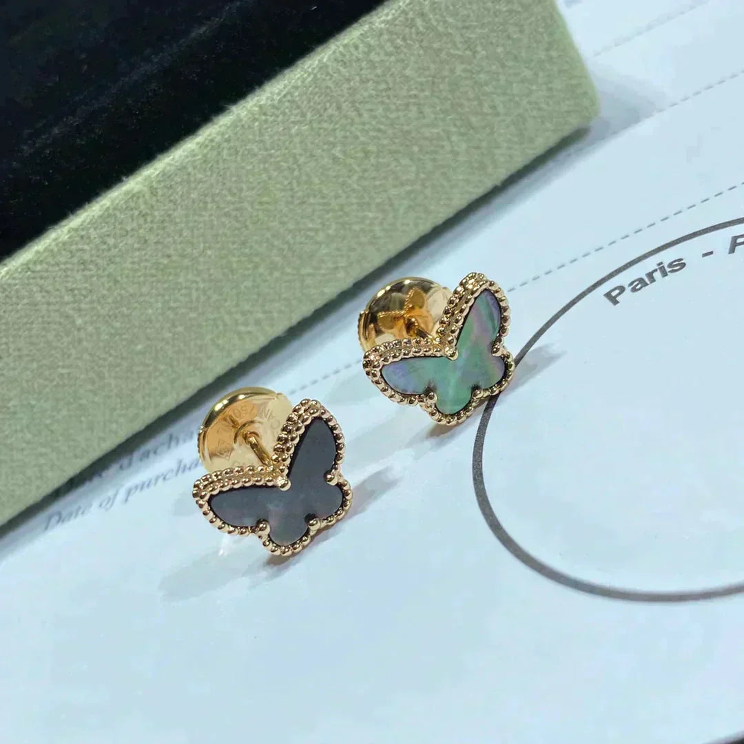 [Eternal Jewelry]BUTTERFLY DARK MOP  EARRINGS