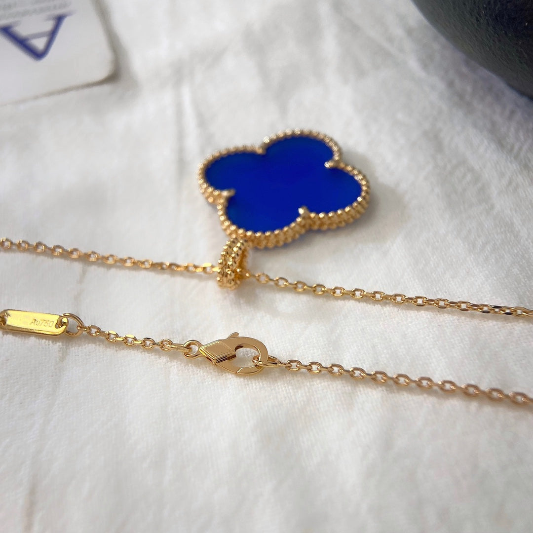 [Eternal Jewelry]CLOVER 25MM NECKLACE TURQUOISE ROSE GOLD