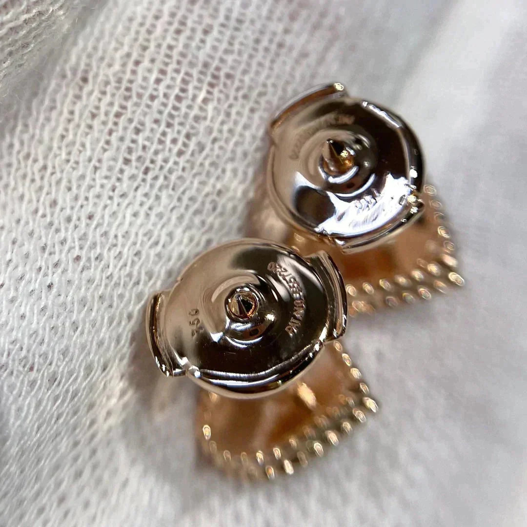 [Eternal Jewelry]HEART CARNELIAN STUD EARRINGS