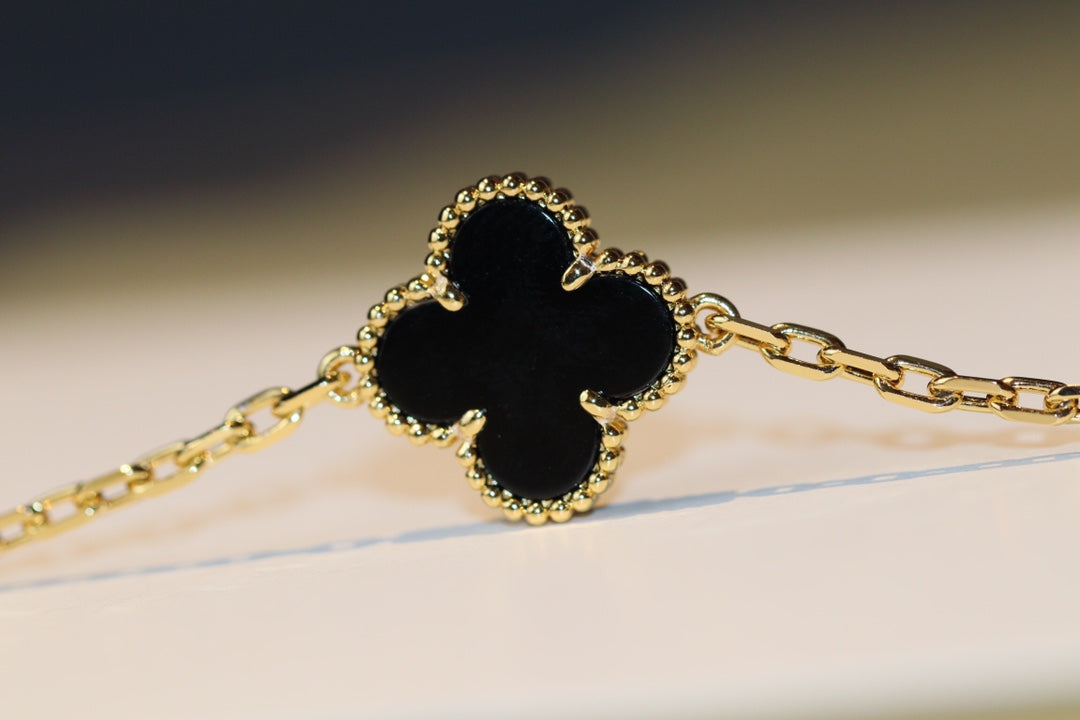 [Eternal Jewelry]CLOVER 20 MOTIFS ONYX ROSE GOLD