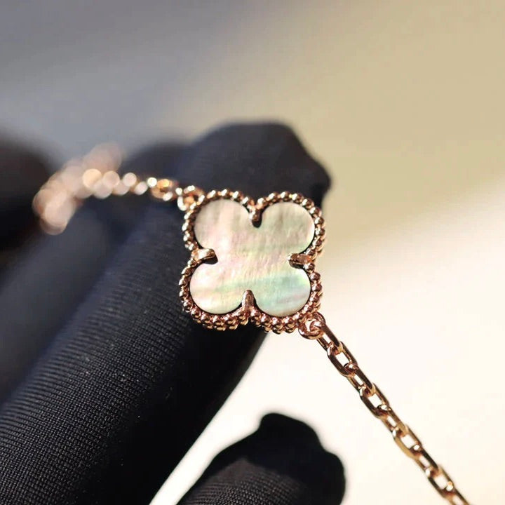 [Eternal Jewelry]CLOVER 20 MOTIFS DARK MOP DIAMOND  NECKLACE
