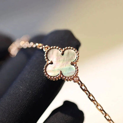 [Eternal Jewelry]CLOVER 20 MOTIFS DARK MOP DIAMOND  NECKLACE