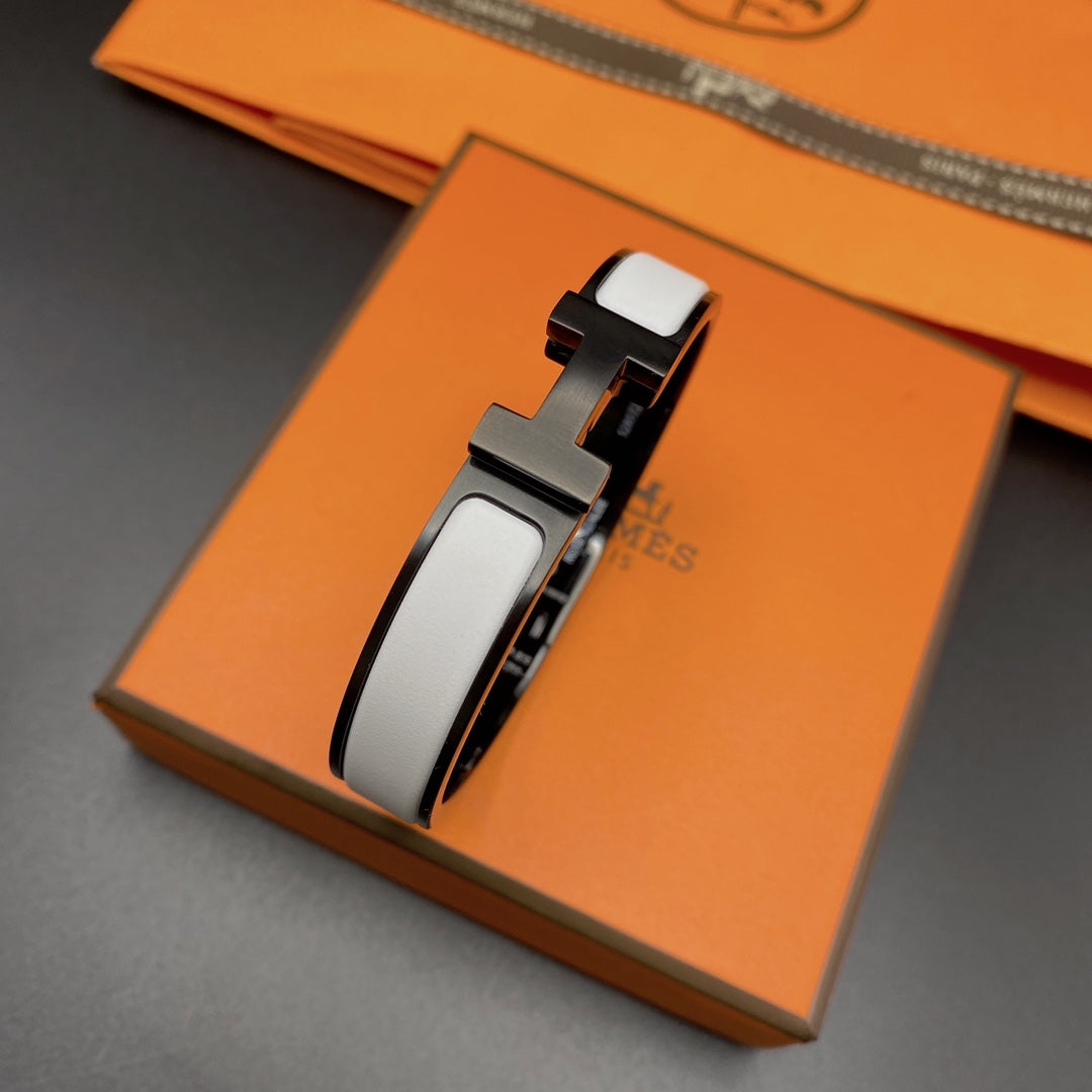 [Eternal Jewelry]H BRACELET 12MM BLACK WHITE CERAMIC