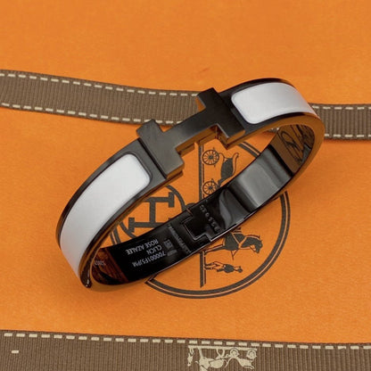 [Eternal Jewelry]H BRACELET 12MM BLACK WHITE CERAMIC