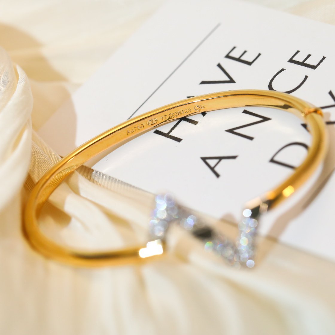 [Eternal Jewelry]VOLTE UPSITE DOWN GOLD DIAMOND BRACELET