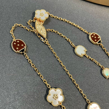 [Eternal Jewelry]LUCKY SPRING 15 MOTIFS GOLD NECKLACE