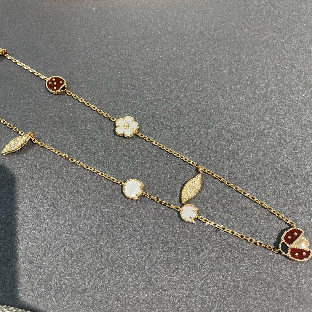 [Eternal Jewelry]LUCKY SPRING 15 MOTIFS GOLD NECKLACE