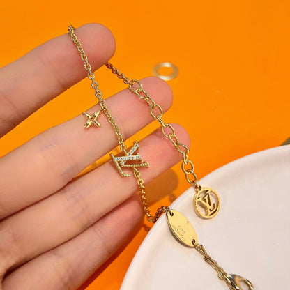 [Eternal Jewelry]LOGO STAR MOTIF GOLD BRACELET