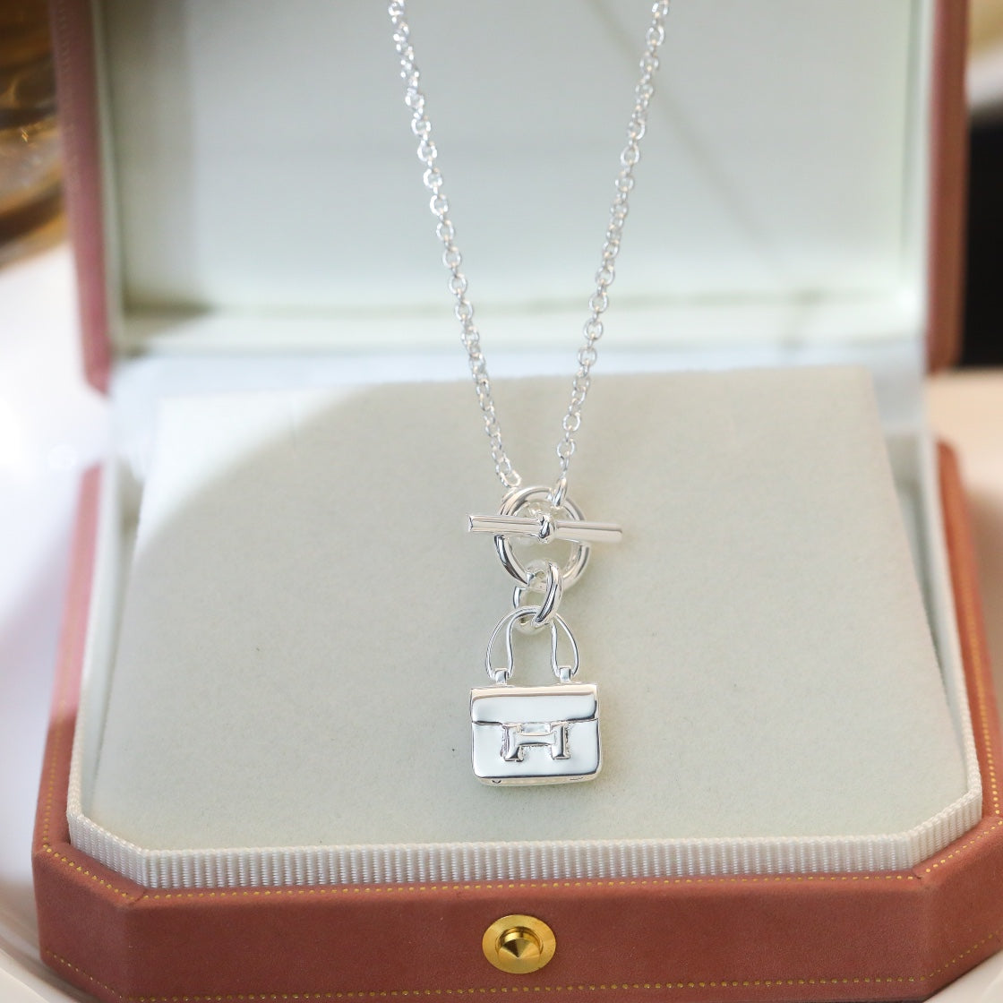 [Eternal Jewelry]POP H PEDANT SILVER NECKLACE