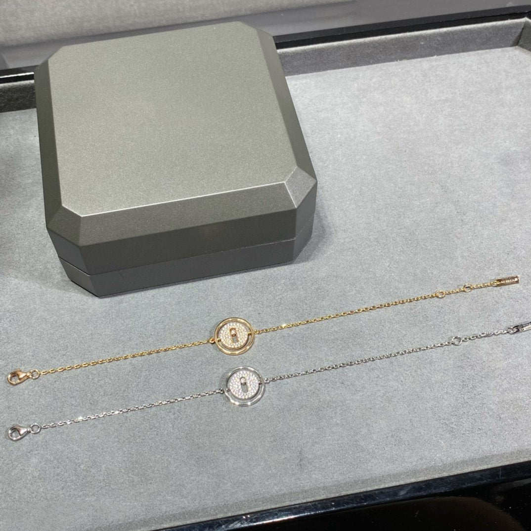 [Eternal jewelry]LUCKY MOVE DIAMOND PAVED BRACELET