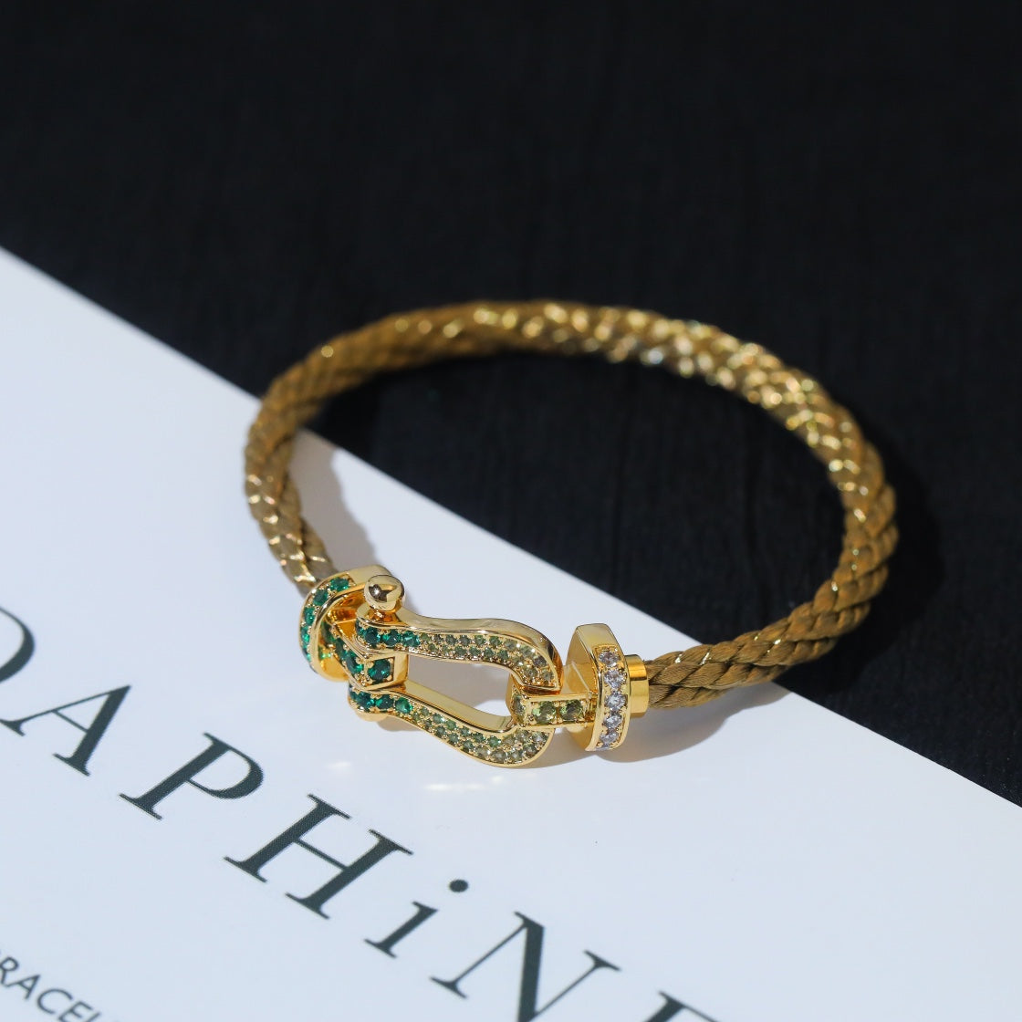 [Eternal Jewelry]FORCE 10 GOLD GREEN DIAMOND PAVED
