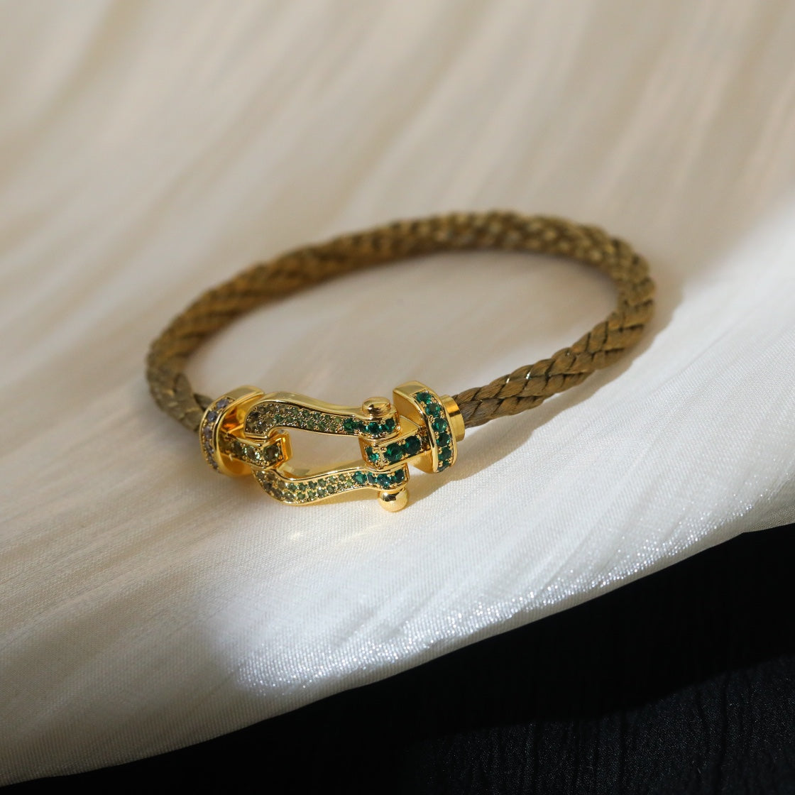 [Eternal Jewelry]FORCE 10 GOLD GREEN DIAMOND PAVED