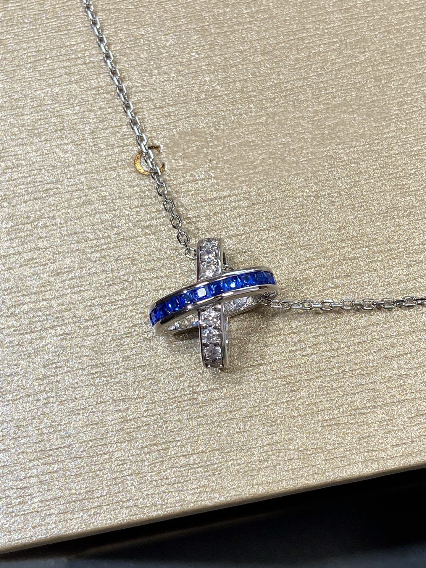 [Eternal Jewelry]LIENS DIAMOND SILVER NECKLACE
