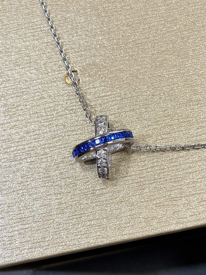 [Eternal Jewelry]LIENS DIAMOND SILVER NECKLACE