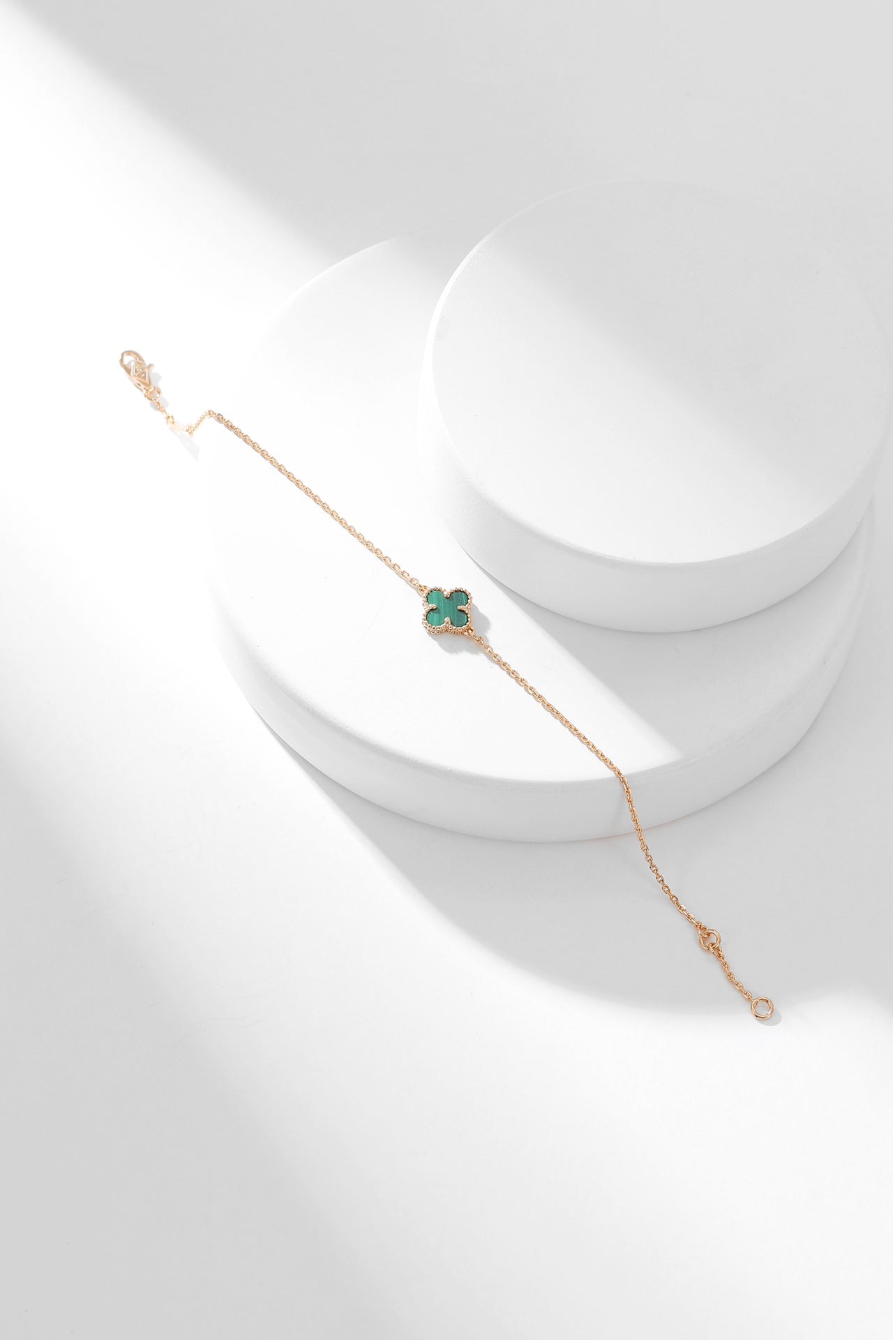 [Eternal Jewelry]CLOVER BRACELET MALACHITE 1 MOTIF