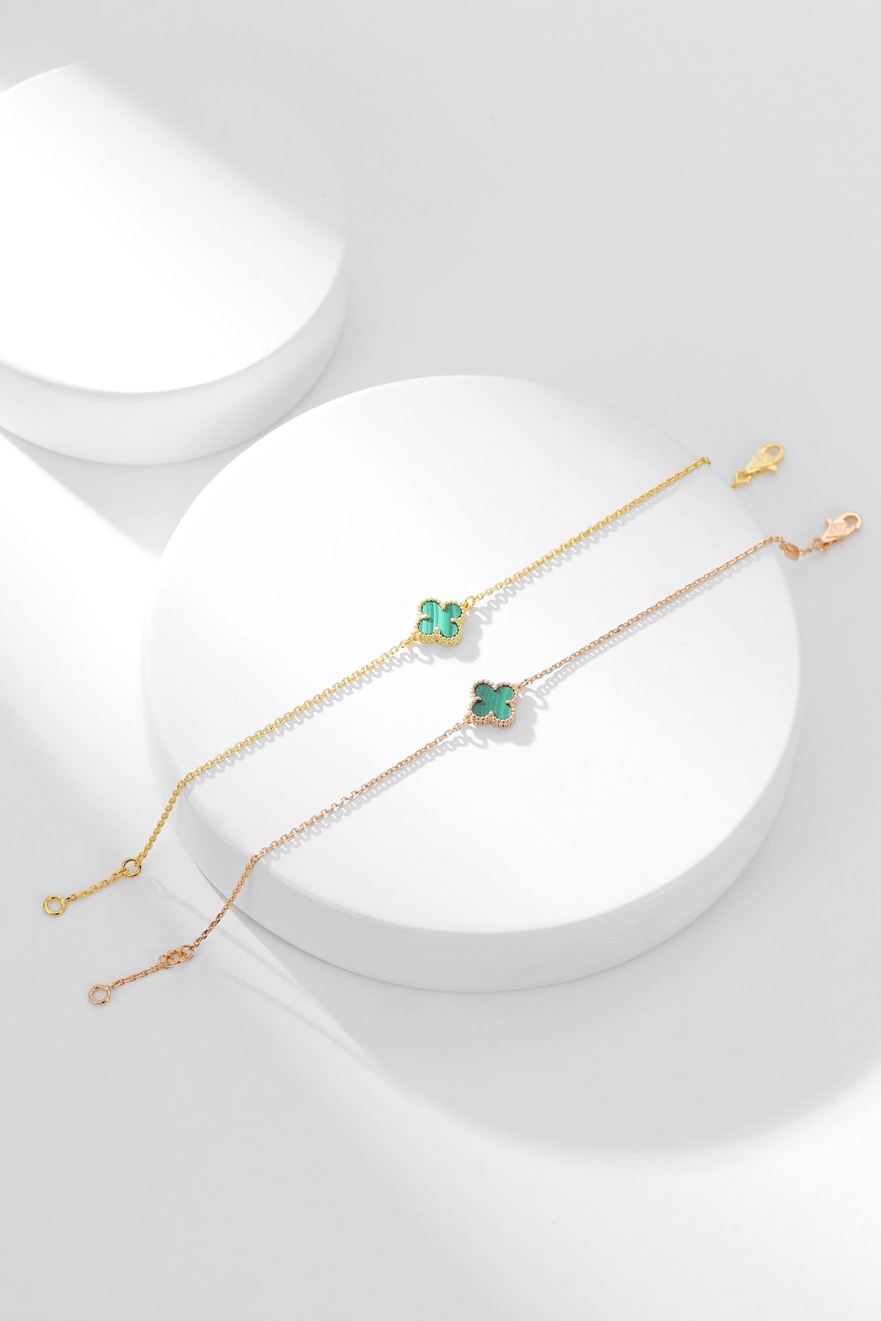 [Eternal Jewelry]CLOVER BRACELET MALACHITE 1 MOTIF