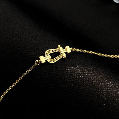 [Eternal Jewelry]FORCE 10 FULL DIAMOND BUCKLE CHAIN LINK MINI MODEL