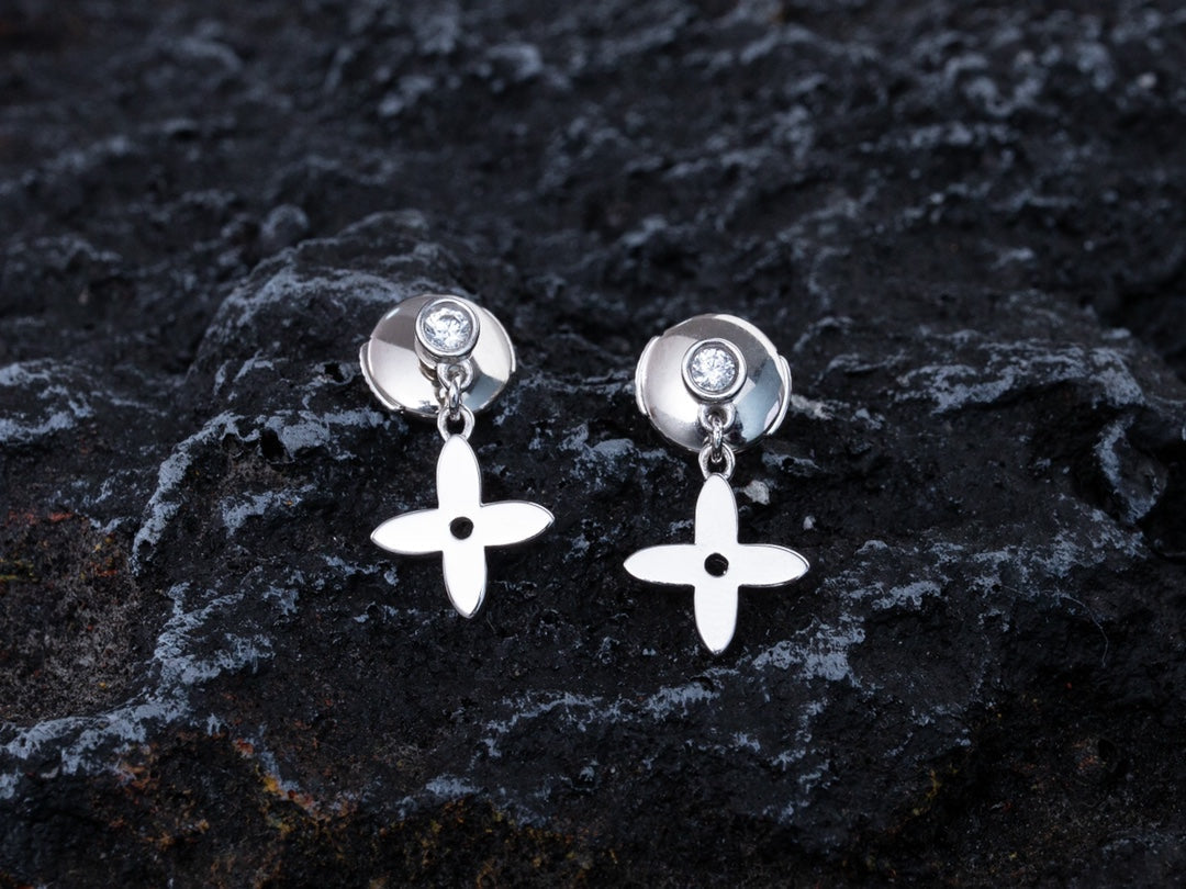 [Eternal Jewelry]VIDYLLE SILVER DIAMOND MINI DROP EARRINGS