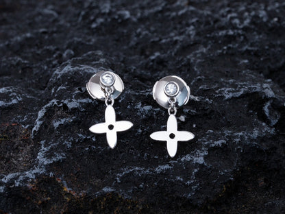 [Eternal Jewelry]VIDYLLE SILVER DIAMOND MINI DROP EARRINGS