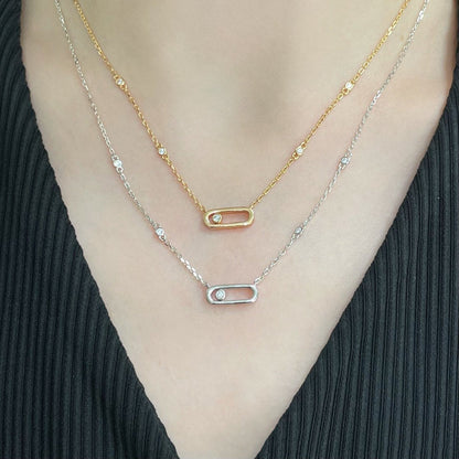 [Eternal jewelry]MOVE UNO DIAMOND NECKLACE